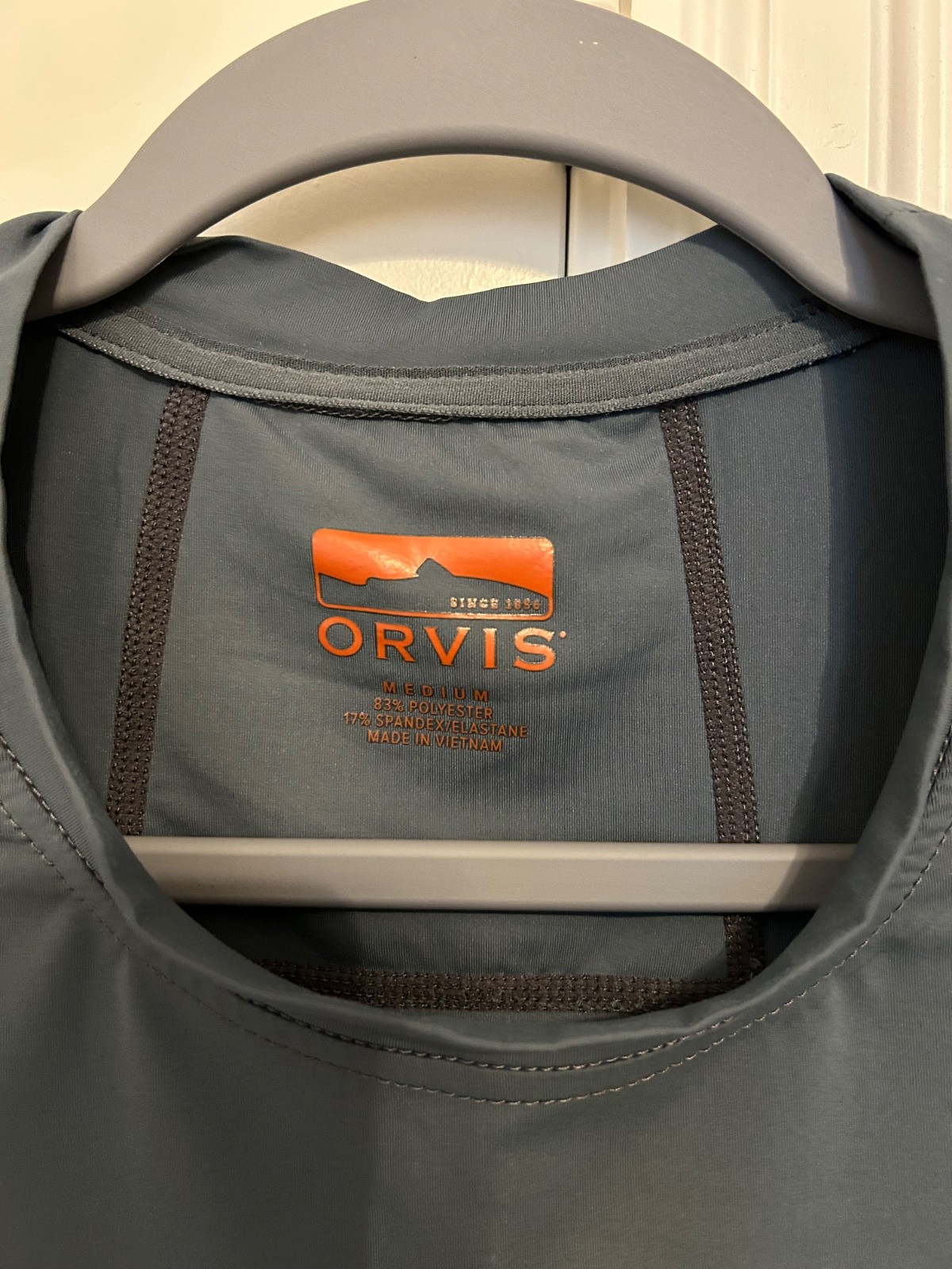 Men's Orvis Sun Defense Crew Long Sleeve Medium Storm Gray gallery