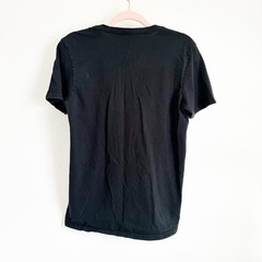 Adidas Black Blue Red Logo Basic Cotton Crew Neck Tee Shirt sz Small