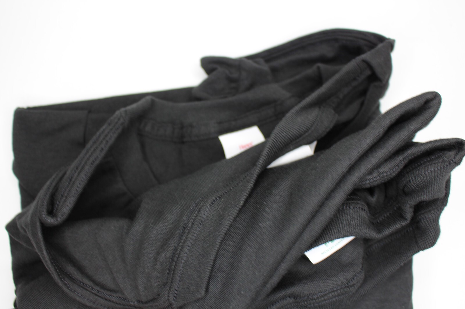 Men's Hanes EcoSmart Short Sleeve T-Shirts 4-Pack Black Size XL gallery