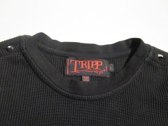 Vintage Tripp NYC Studs Chains Bondage Punk Goth Emo Daang Goodman EUC Black Lge