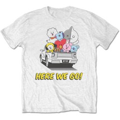 BTS – BT21 – Here We Go – White T-shirt