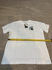 Michigan State University Spartans White T-Shirt Colosseum SIZE XL New NWT