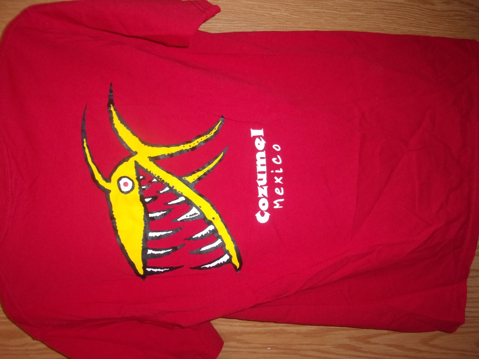 COZUMEL MEXICO red graphic M t shirt Vacation tourist big fish gallery