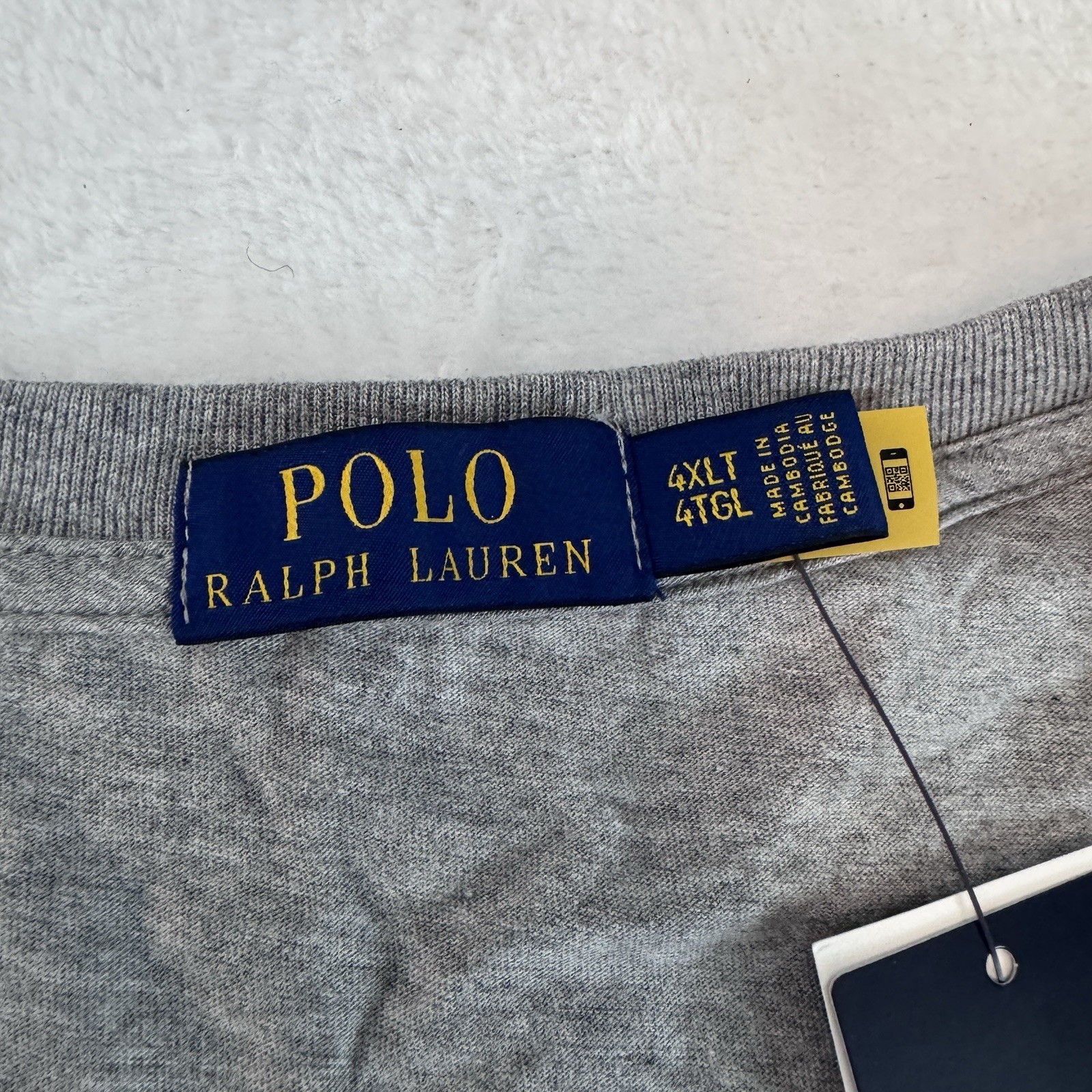 Polo Ralph Lauren Men's Ski Bear Graphic Jersey T-Shirt Gray Tall 4XLT NEW NWT gallery