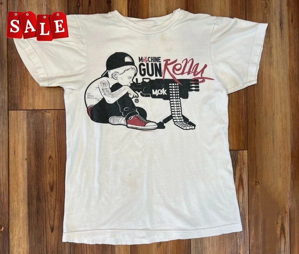 New Popular Machine Gun Kelly MGK 2012 Lace Up T-shirt Gift For Fans NA1012