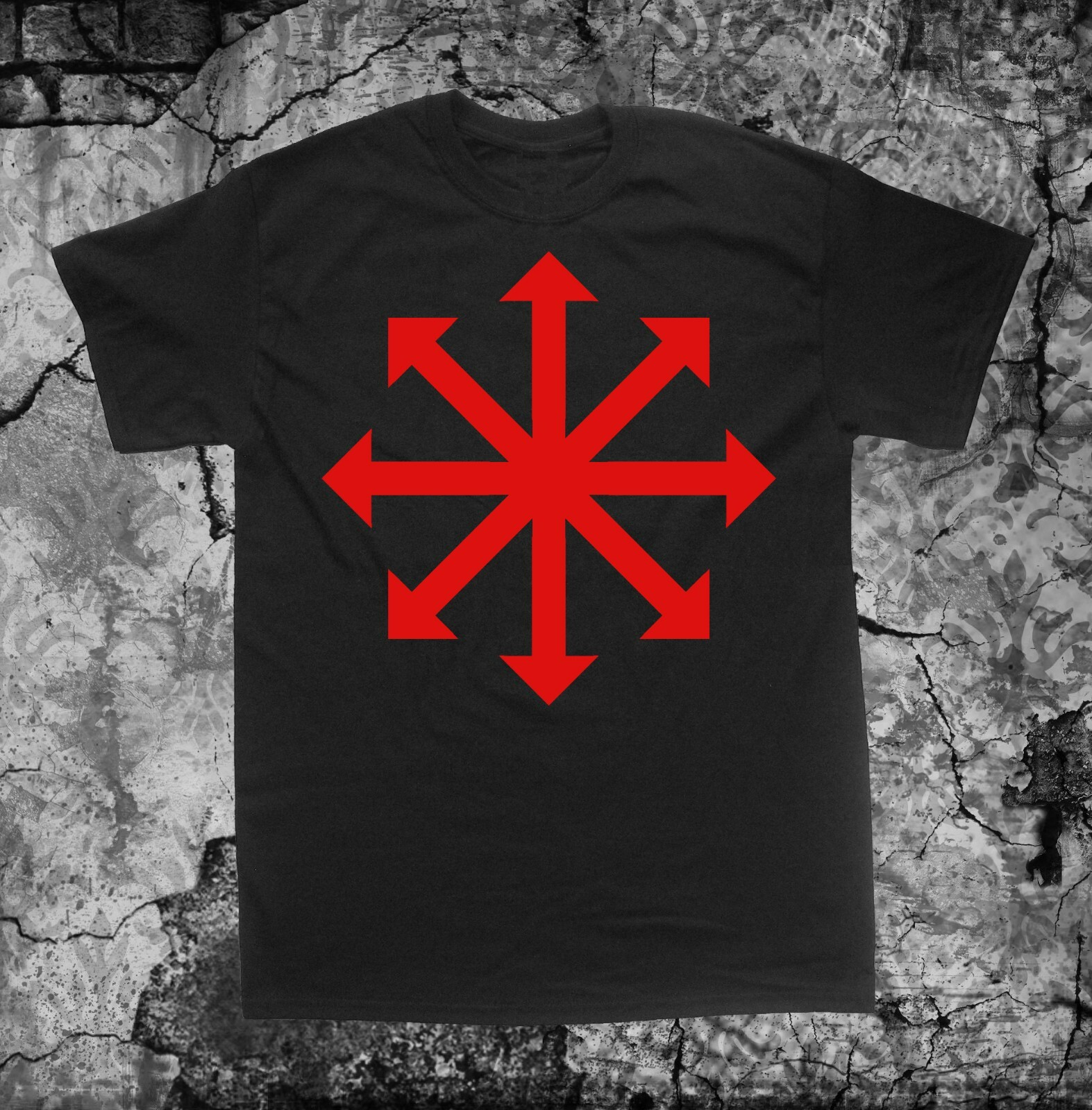 Chaos Symbol Shirt - Occult pentacle star Punk Metal grunge gothic of cross gallery