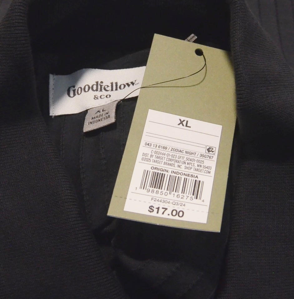 NWT Goodfellow & Co Men's XL Black Ribbed Knit Button-up Shirt Short Sleeve gallery