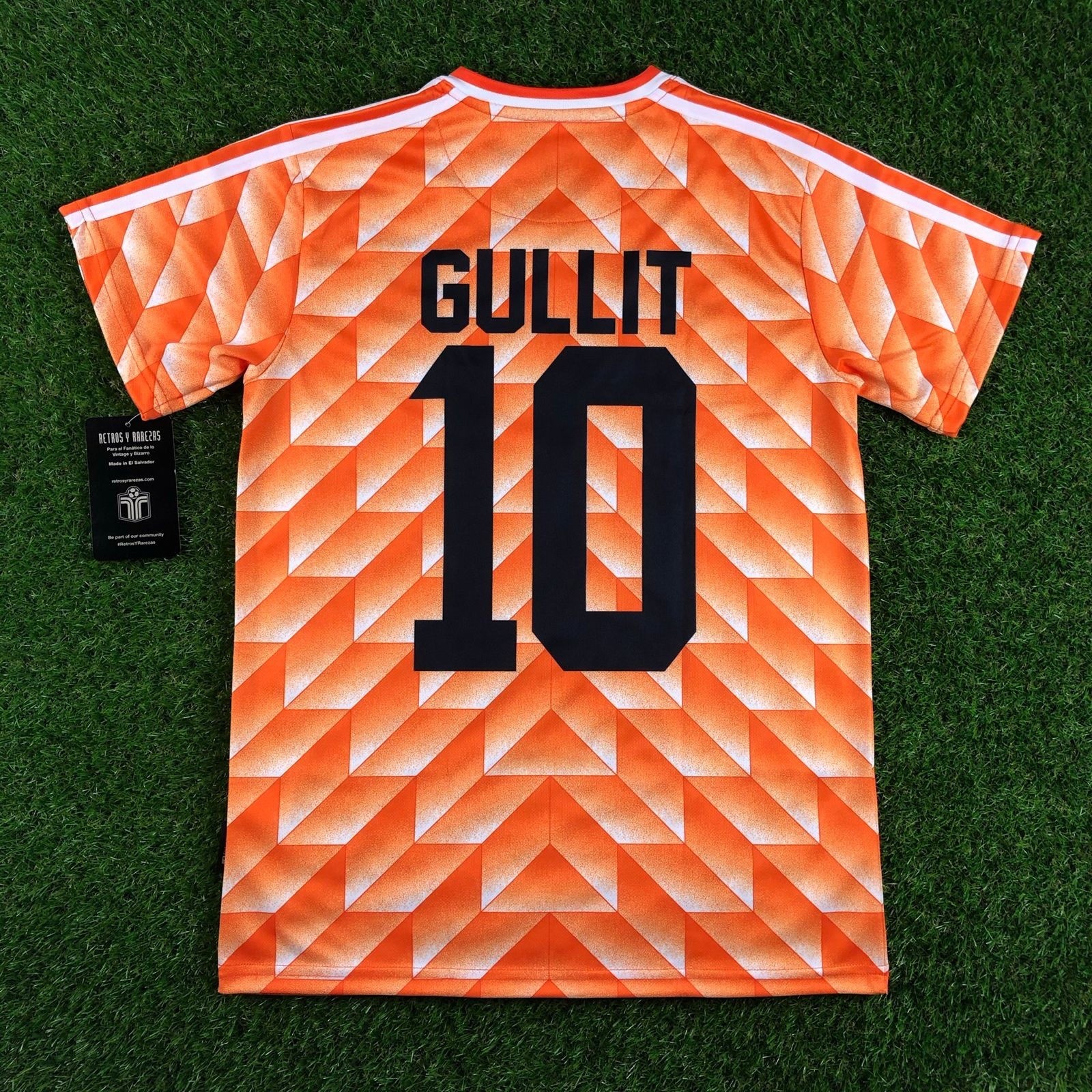 Classic Retro Netherlands Holland 1988 GULLIT 10 Football Shirt Jersey Size 2XL gallery