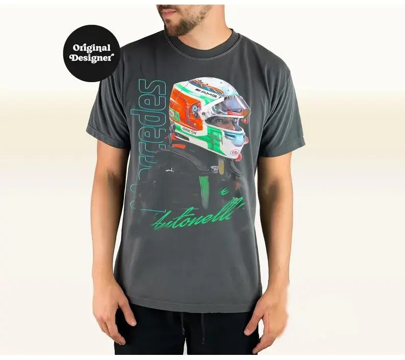 Andrea Kimi Antonelli F1 Vintage 90s Racing Graphic T-Shirt Tee gallery