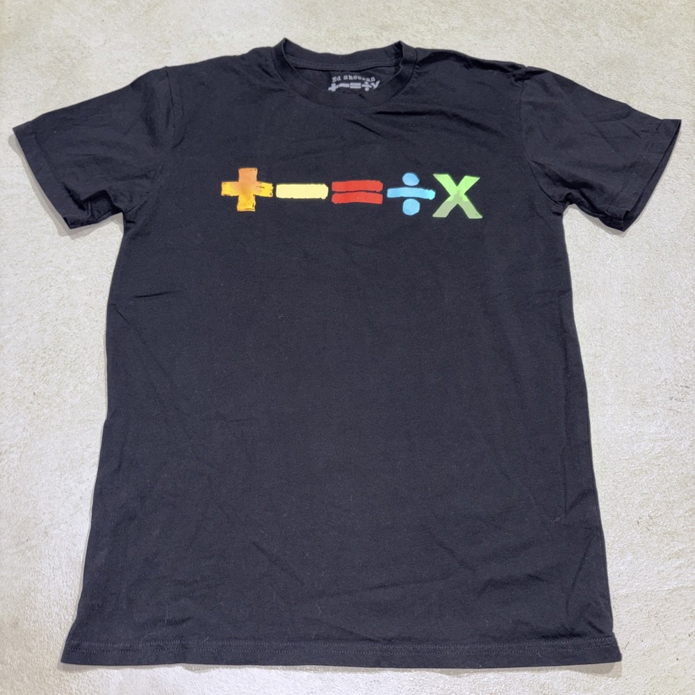 Ed Sheeran Mathematics North America 2023 Tour T-Shirt Double-Sided Sz Medium