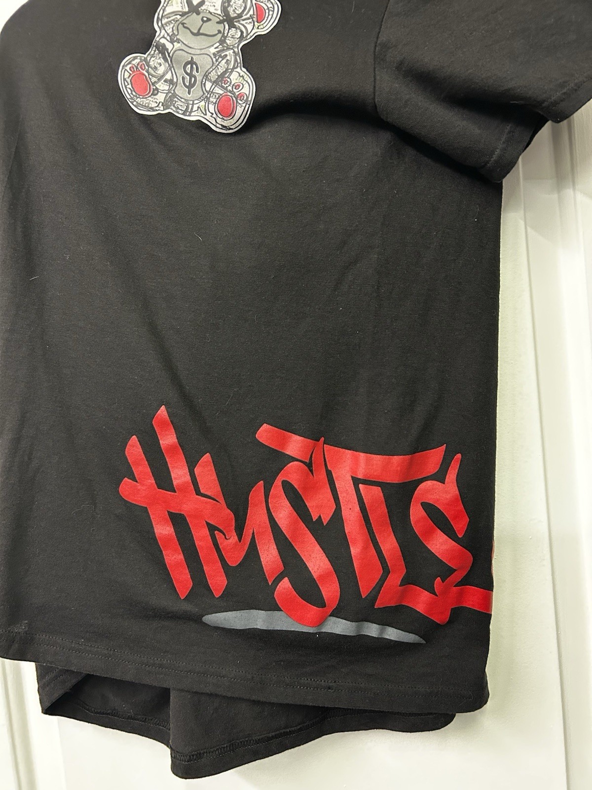 Vibes Boys HUSTLE Money Legend Bear T-shirt Tee Mens Size XL gallery