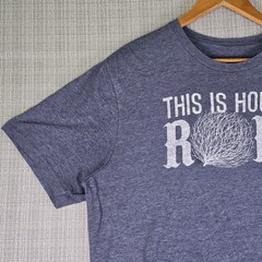 Mason Jar Label This Is How We Roll Tumbleweed T-Shirt Men 2XL Heather Blue Soft
