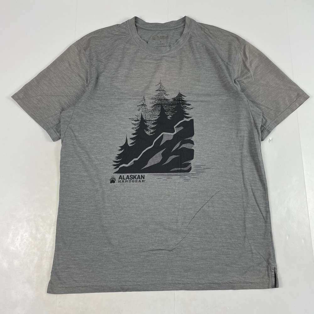 Duluth Shirt Mens Medium Gray Alaskan Hardgear Workwear Workout Hiking Climbing