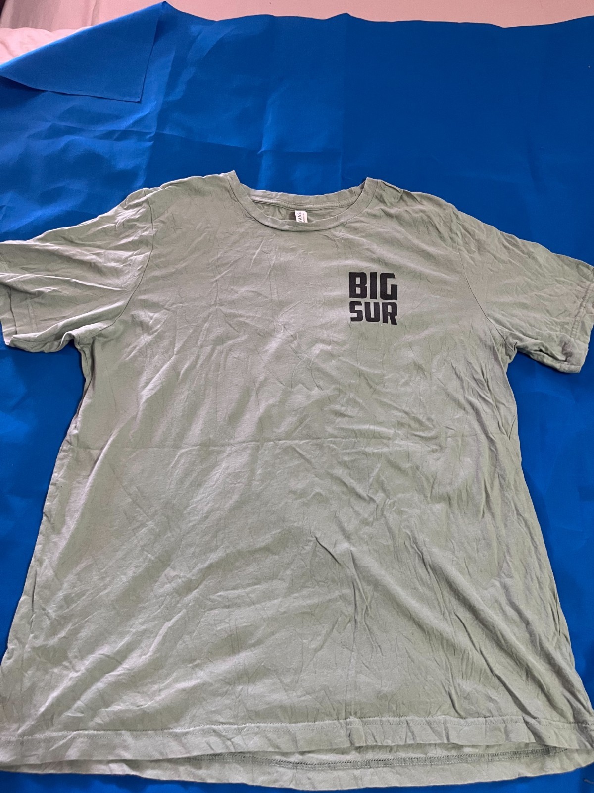 Big Sur California Graphic T-Shirt Sage Green Short Sleeve Men's L gallery