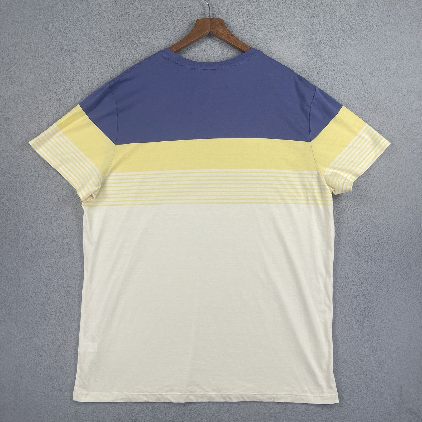 Marine Layer Shirt Men XL Blue Yellow Tee Short Sleeve Casual Lightweight NWT gallery