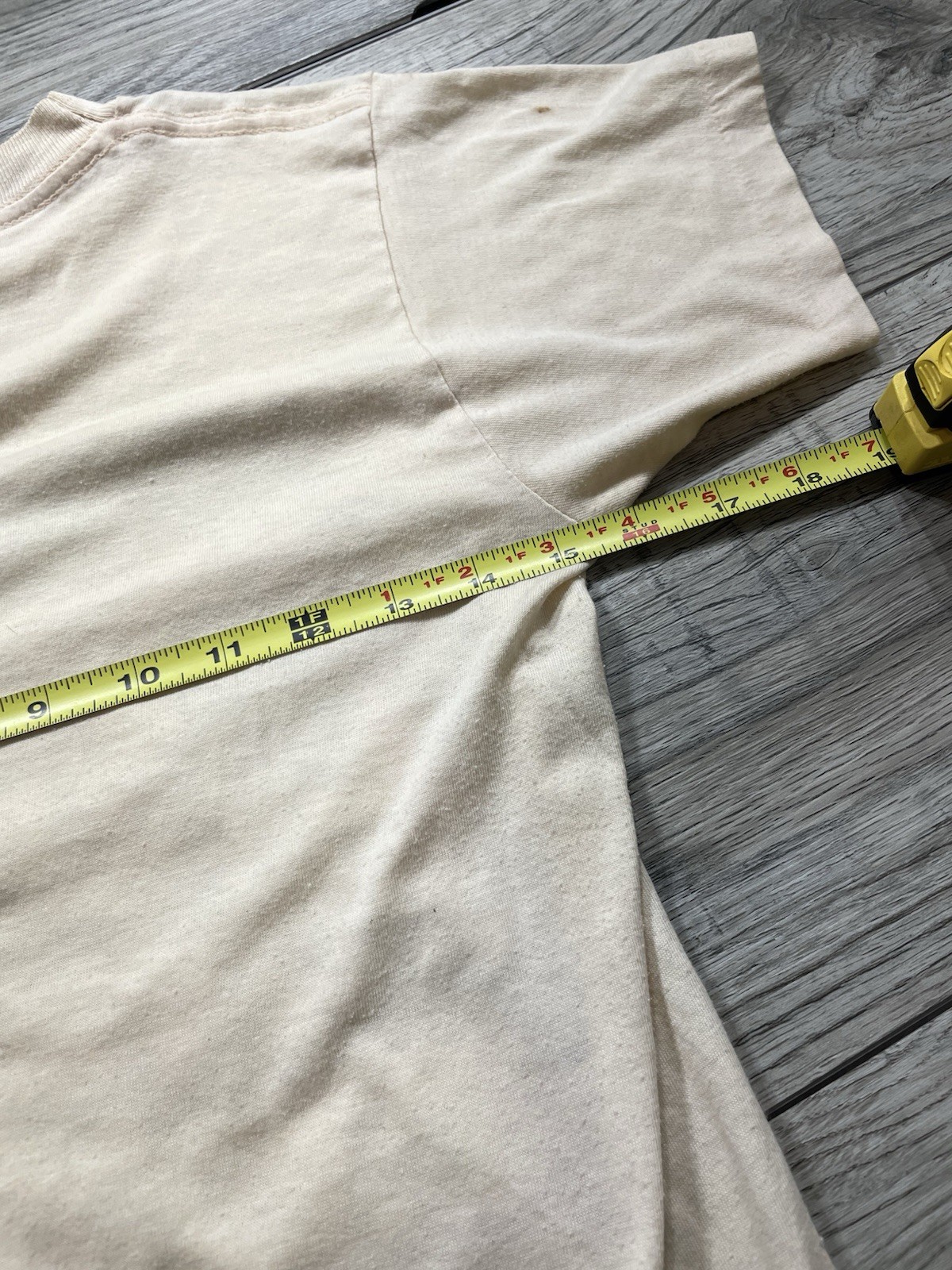 1970s Surf Tee Shirt Rare Obscure No Rules Apply Cream Graphic Xs gallery