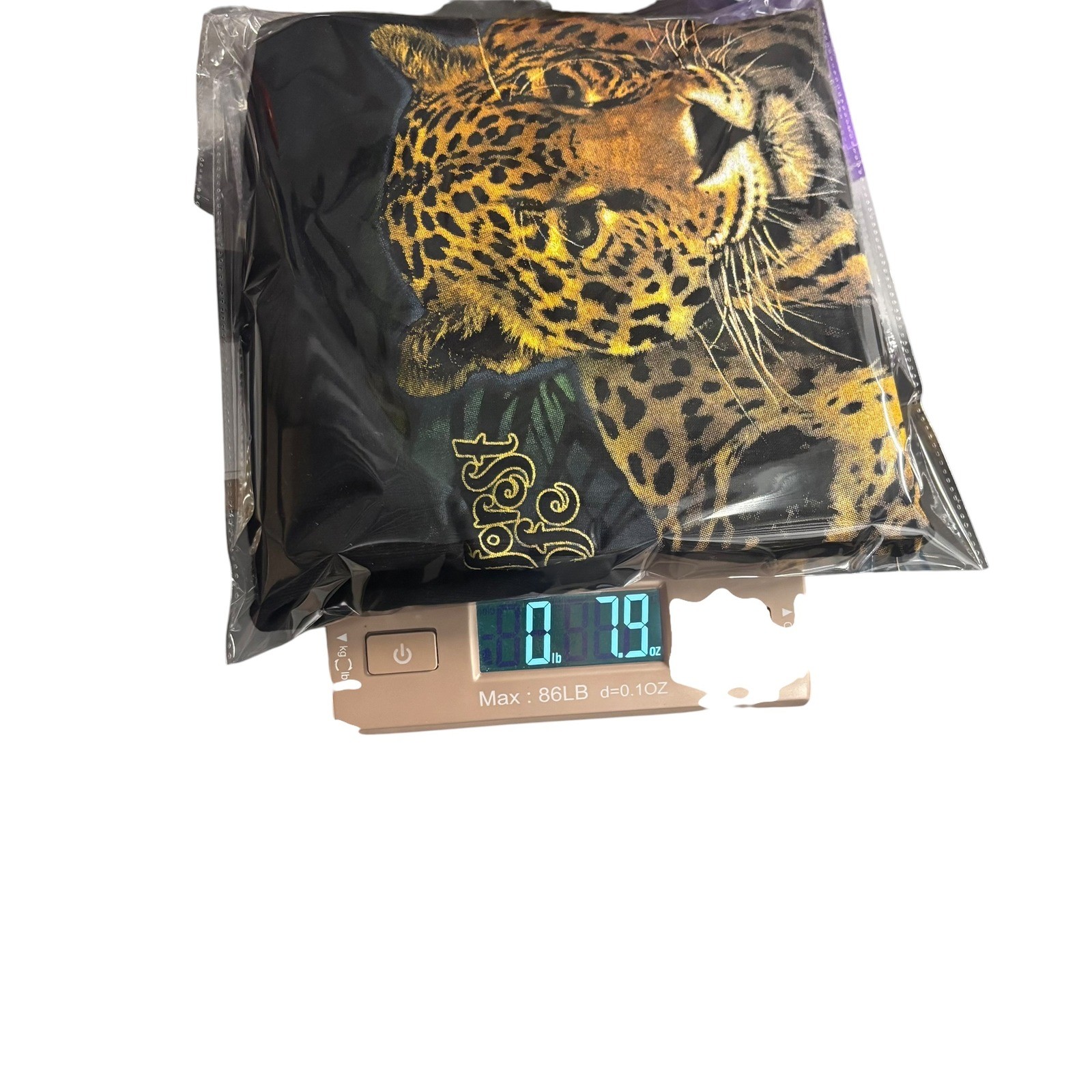 Rainforest Cafe Mens Large Black Leopard Jaguar Graphic T-Shirt New With Tags gallery