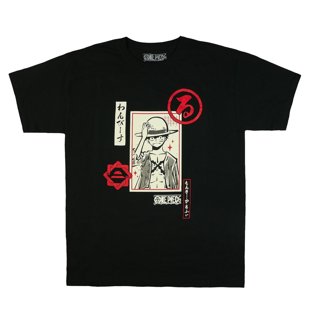 One Piece T-Shirt Men’s Monkey D. Luffy Design Short Sleeve Tee