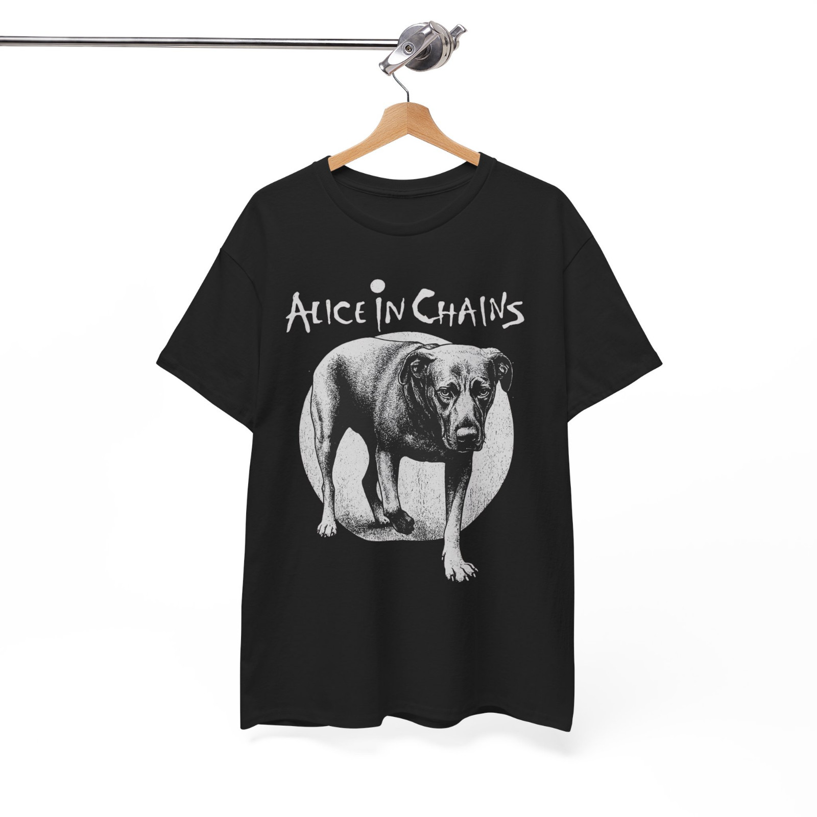 90s Grunge Rock Dog Head Vintage Style Graphic T-Shirt gallery