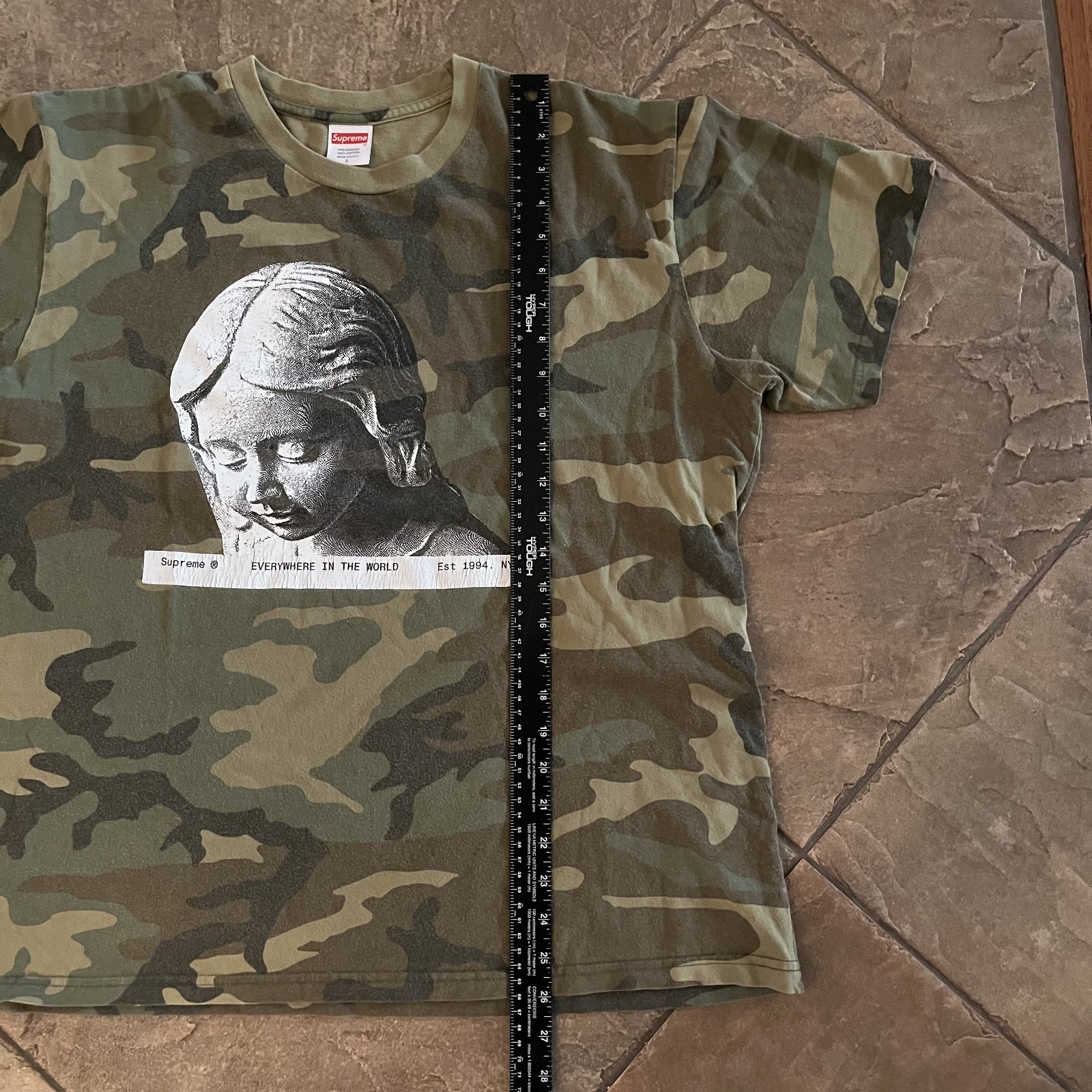 Supreme Everywhere Tee Woodland Camo Size L Mens T-Shirt FW20 Made in USA RARE gallery