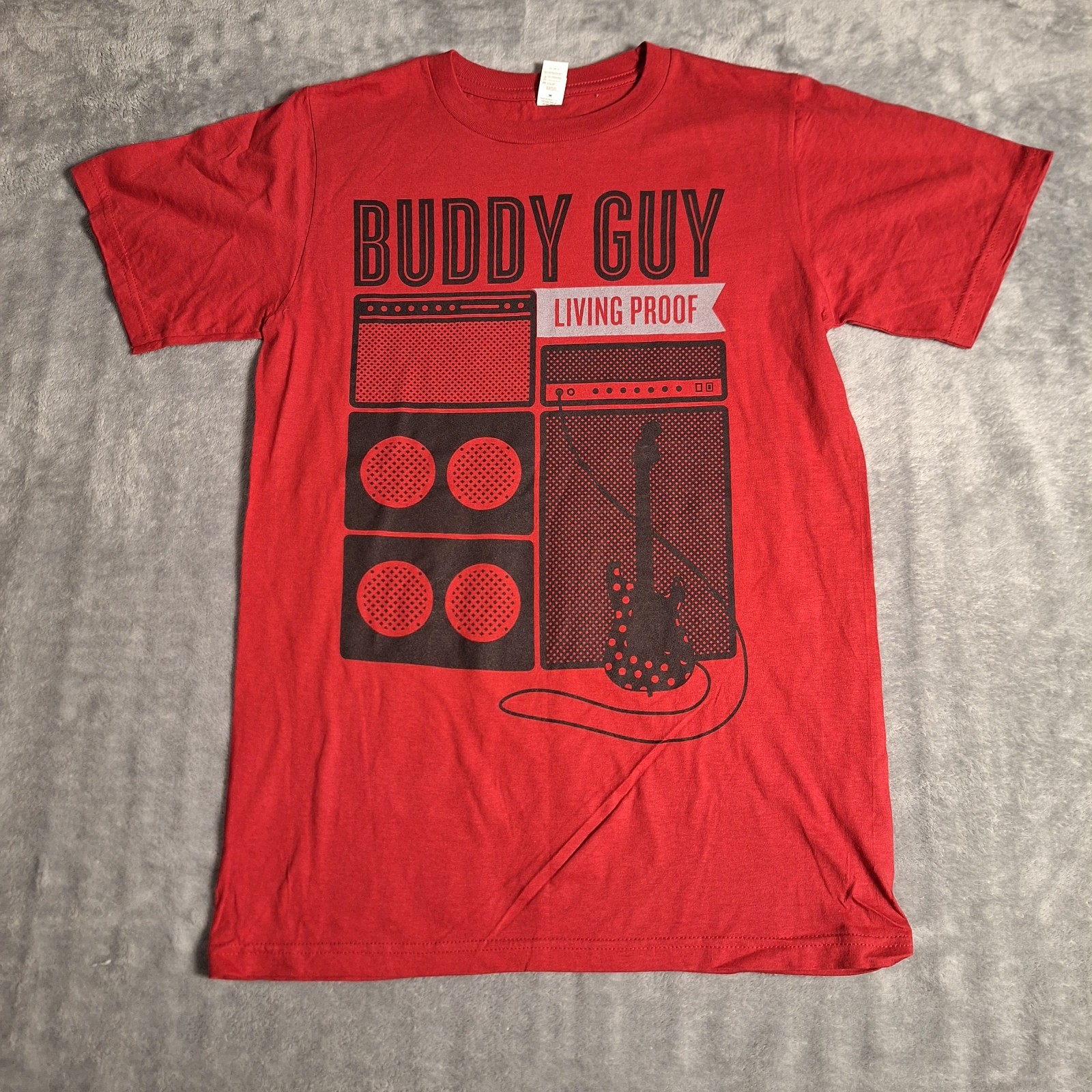 Buddy Guy Living Proof T-Shirt Guitar Amplifier Graphic Concert Tee 2011 Small
