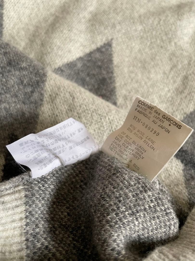 Comme des Garçons Homme Knit Turtleneck Argyle Wool/Nylon 80s/90s Used gallery