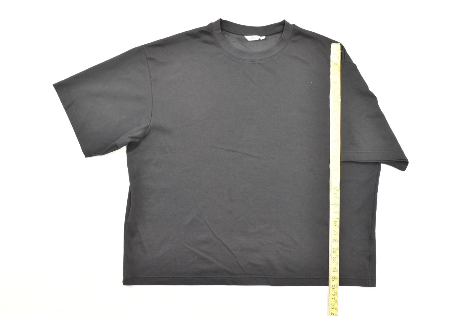 UNIQLO U AIRism Oversized Crewneck T-Shirt Men 3XL Black Short Sleeve Tee gallery