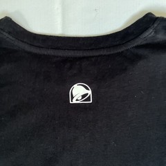 TACO BELL Work T Shirt Large Black Mexican Pizza Burrito Chalupa Employee 1308