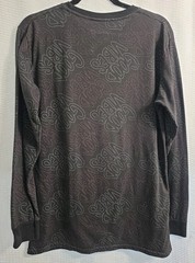 Hustle Bailey Apparel Giant bear Good Vibes Graphic LS Tee Shirt Men M Black