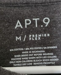Apt. 9 Premier Flex Gray Long-Sleeve Men’s Medium T-Shirt