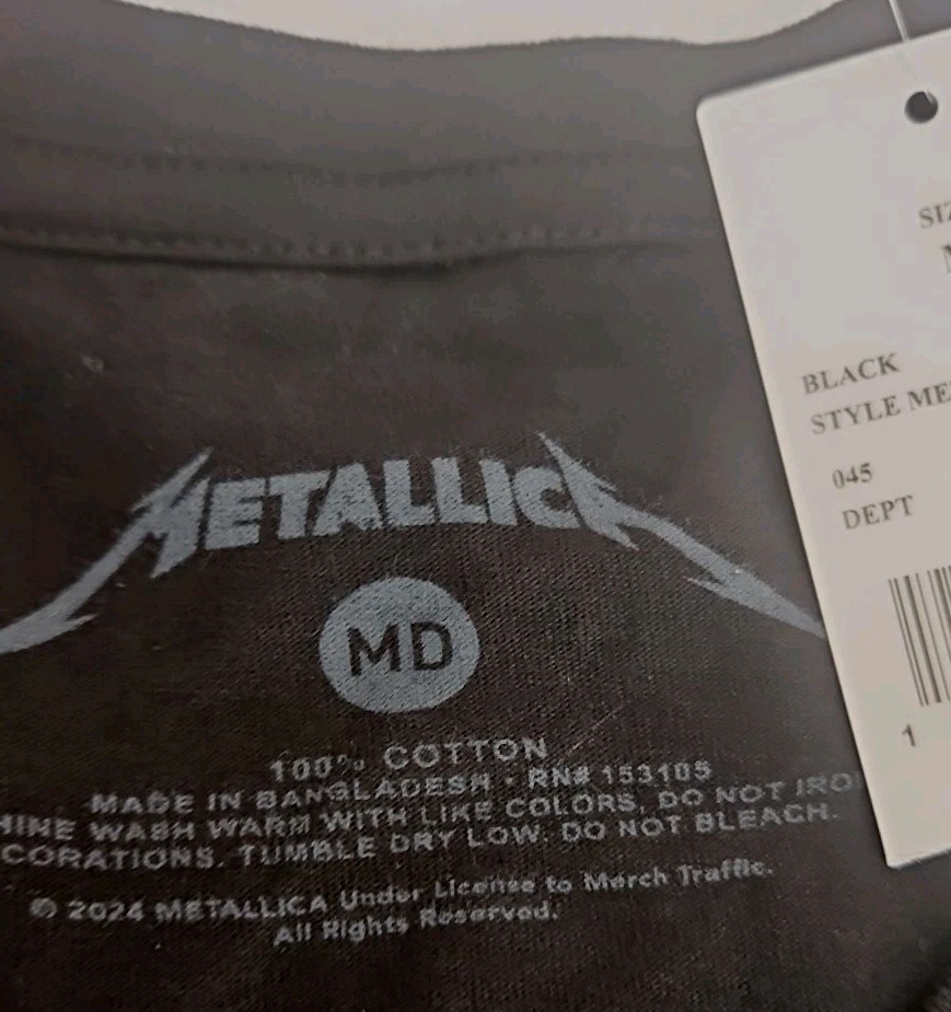 Metallica Short Sleeve Graphic T-Shirt Men’s Size Medium Metal Band Music gallery