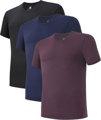 DAVID ARCHY Men Undershirts Micro Modal Ultra Soft T-Shirts Stretch Moisture