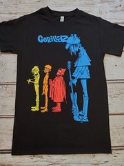 NEW- GORILLAZ – GROUP LOGO -T-SHIRT