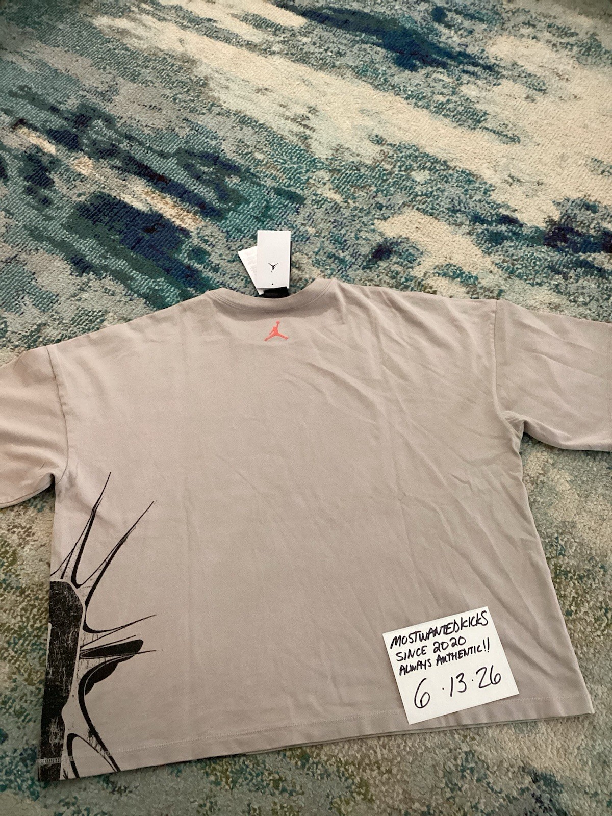 NWT Nike Air Jordan “23” College Grey Graphic Loose Fit T-Shirt Men’s Sz L gallery