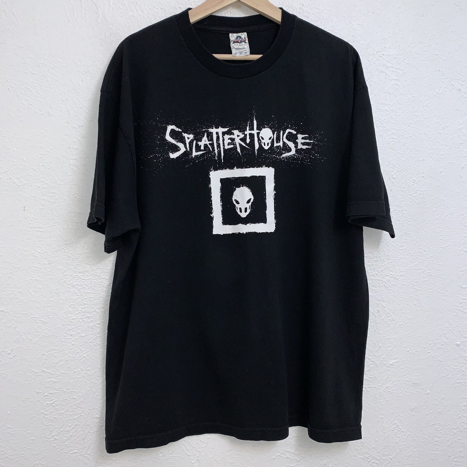 Splatterhouse Hack & Slash Game 2010 Promo Tee Black T-Shirt Double Sided Sz XL gallery