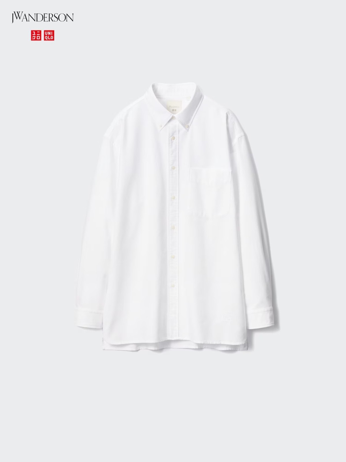 UNIQLO and JW ANDERSON Oxford Oversized Shirt 47999 WHITE/RED/BLUE Men 2025 AW