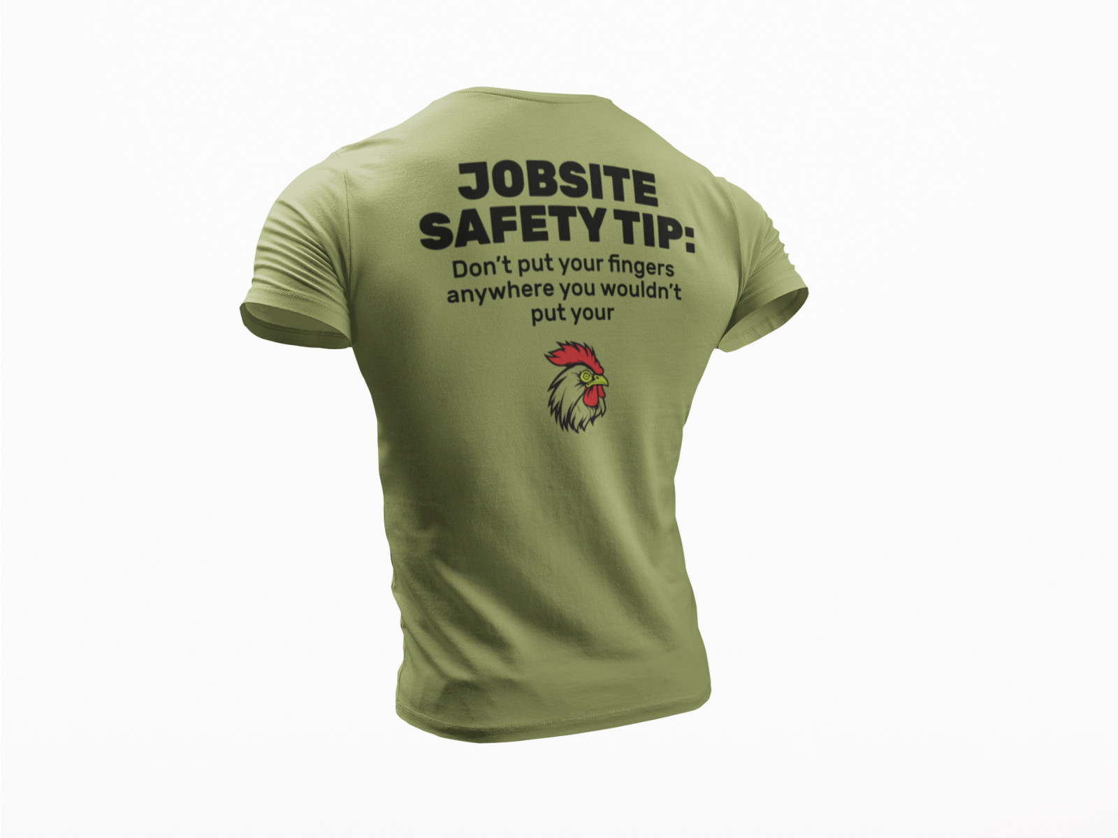 Jobsite Safety Humor T-Shirt Dont Put Your Finger Funny Work Safety Reminder Tee gallery