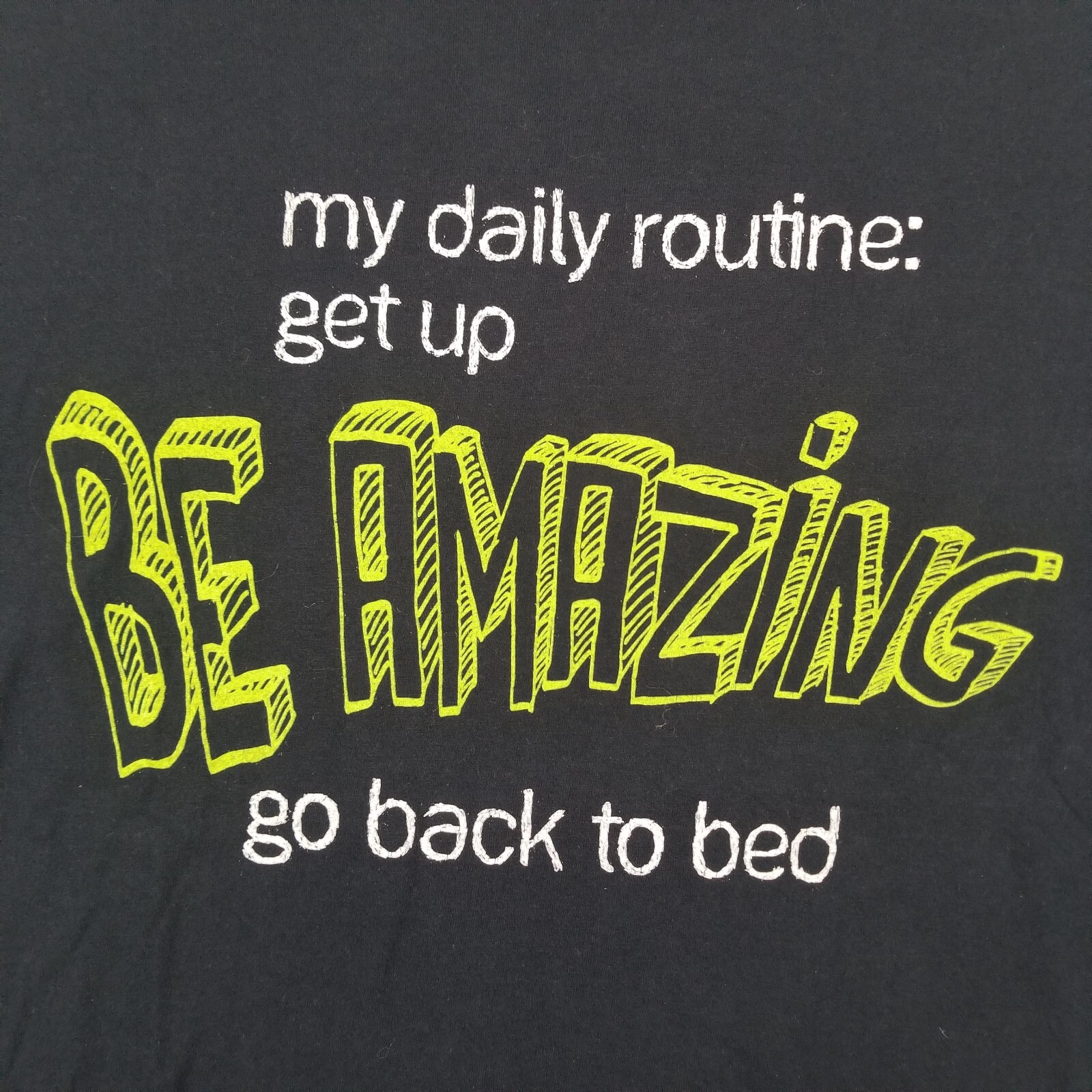 Urban Pipeline T-Shirt Adult Extra Large Black My Daily Routine Graphic Cotton gallery