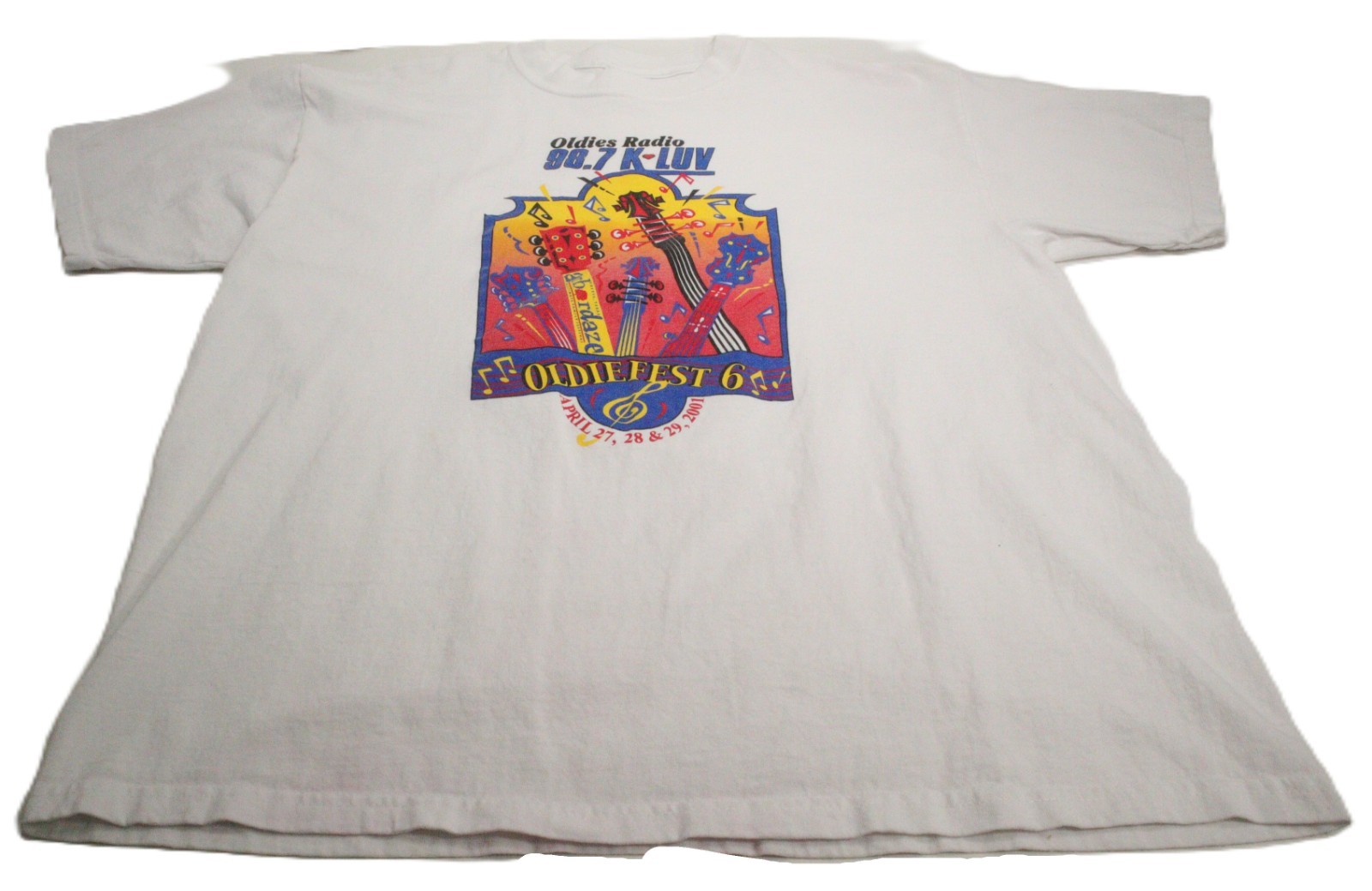 Vintage Gildan Oldies Radio 98.7 K-LUV Oldiefest 6 April 2001 T-Shirt XL T0290 gallery