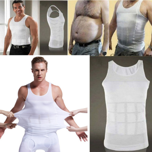 Men Tummy Control Compression Vest Belly Slimmer Tank Top Underwear UnderShirts gallery