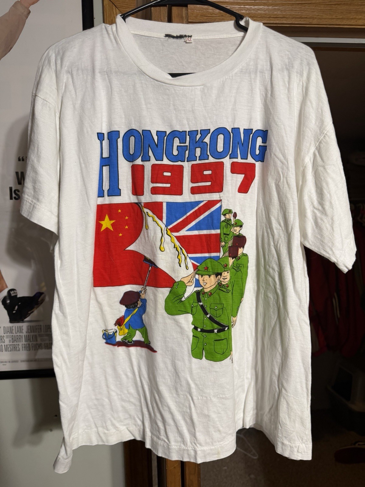 Vintage 90s Hong Kong Independence Shirt Men’s Xl 1997 British Military Tee gallery