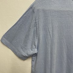 Trient Men’s Light Blue Linen Blend Short Sleeve Tee Medium T Shirt