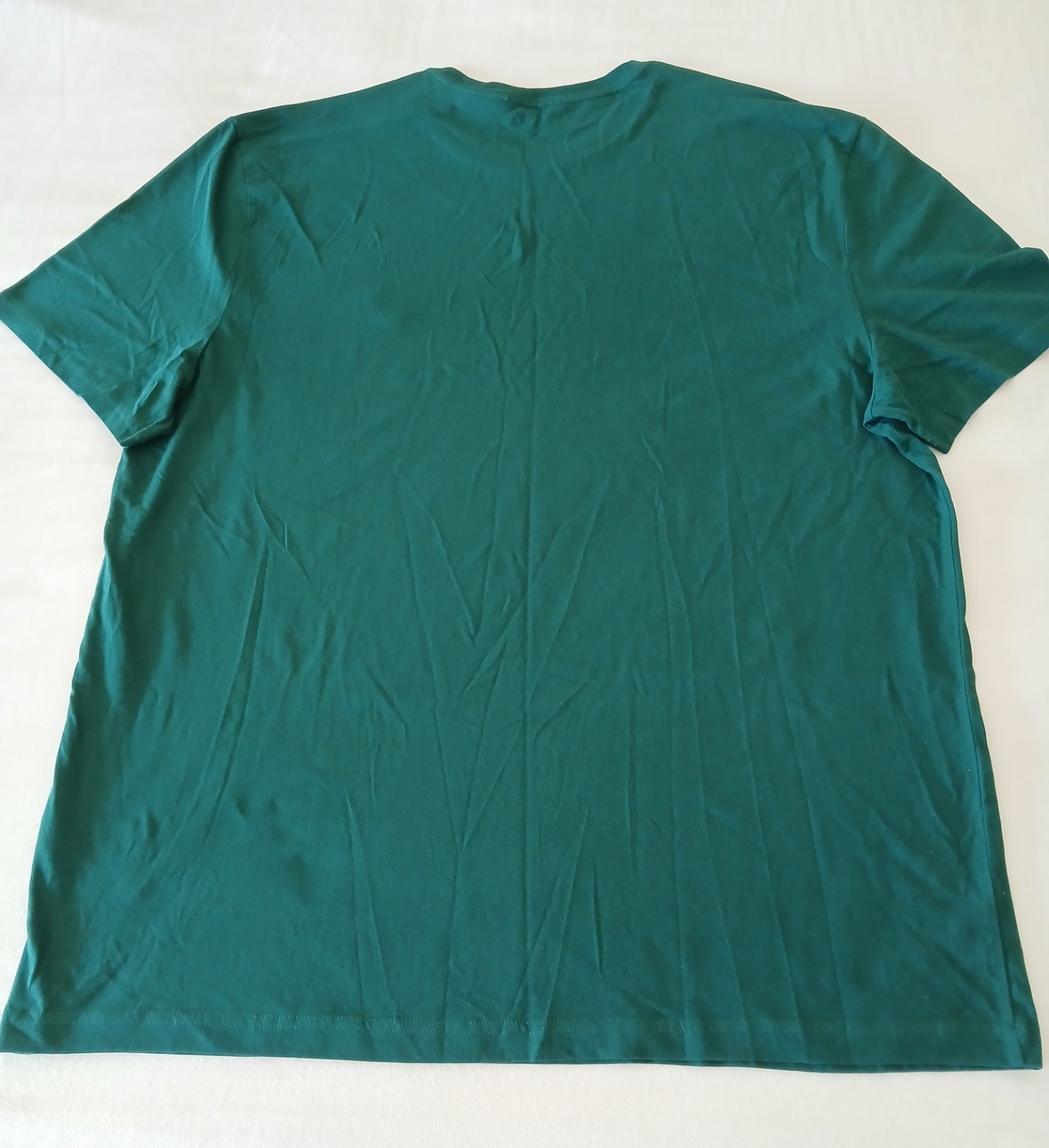 Nautica Men's Green Crew Neck T-Shirt 3XL Big & Tall Solid Logo Cotton Knit NWT gallery