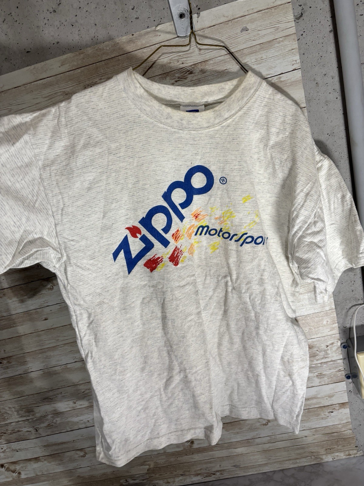 Men’s Medium Zippo Motorsports Rugged Sweats Brand T Shirt 100% Cotton See Photo gallery