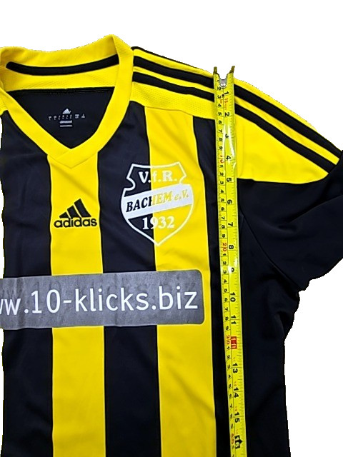 Adidas Soccer Jersey Men's Yellow Black Striped (#7) L Climacool gallery