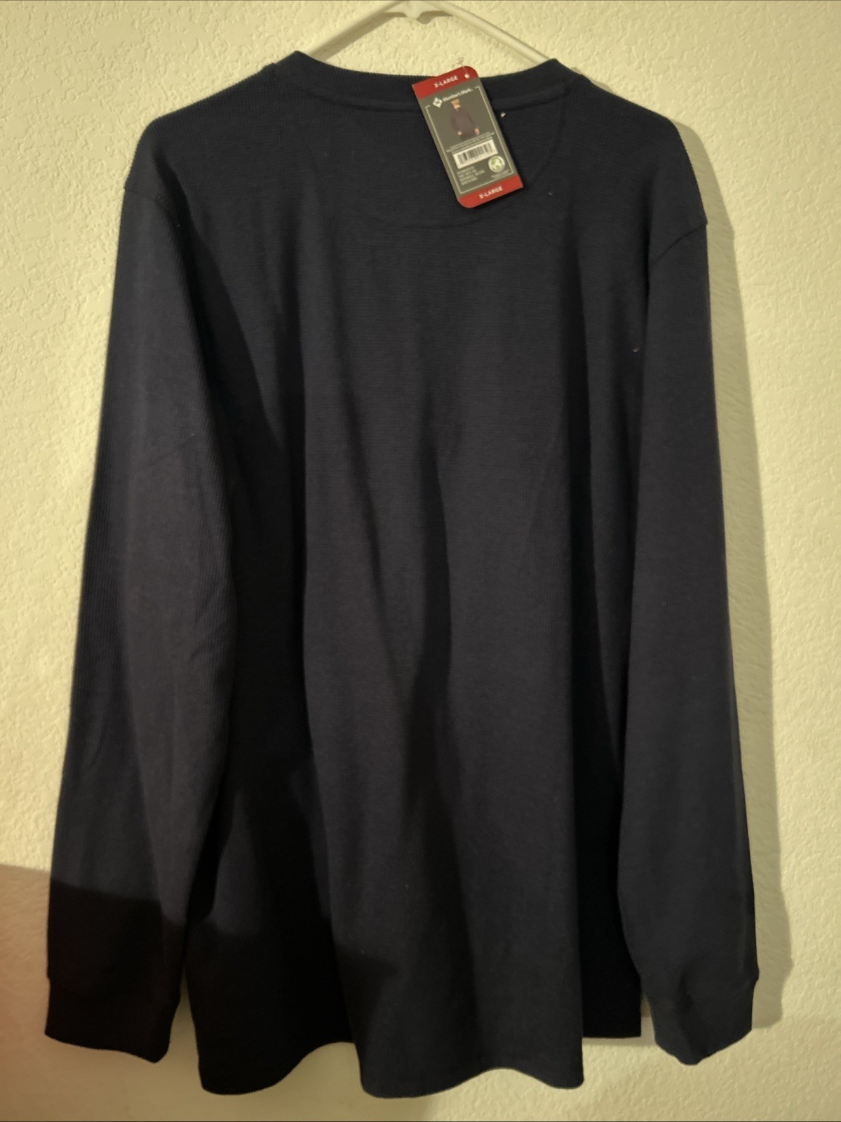Men’s XL Blue Thermal Henley NWT Members Mark gallery