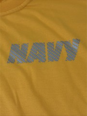 Undershirt Navy Physical Fitness Uniform T-shirt Short Sleeve Size Medium