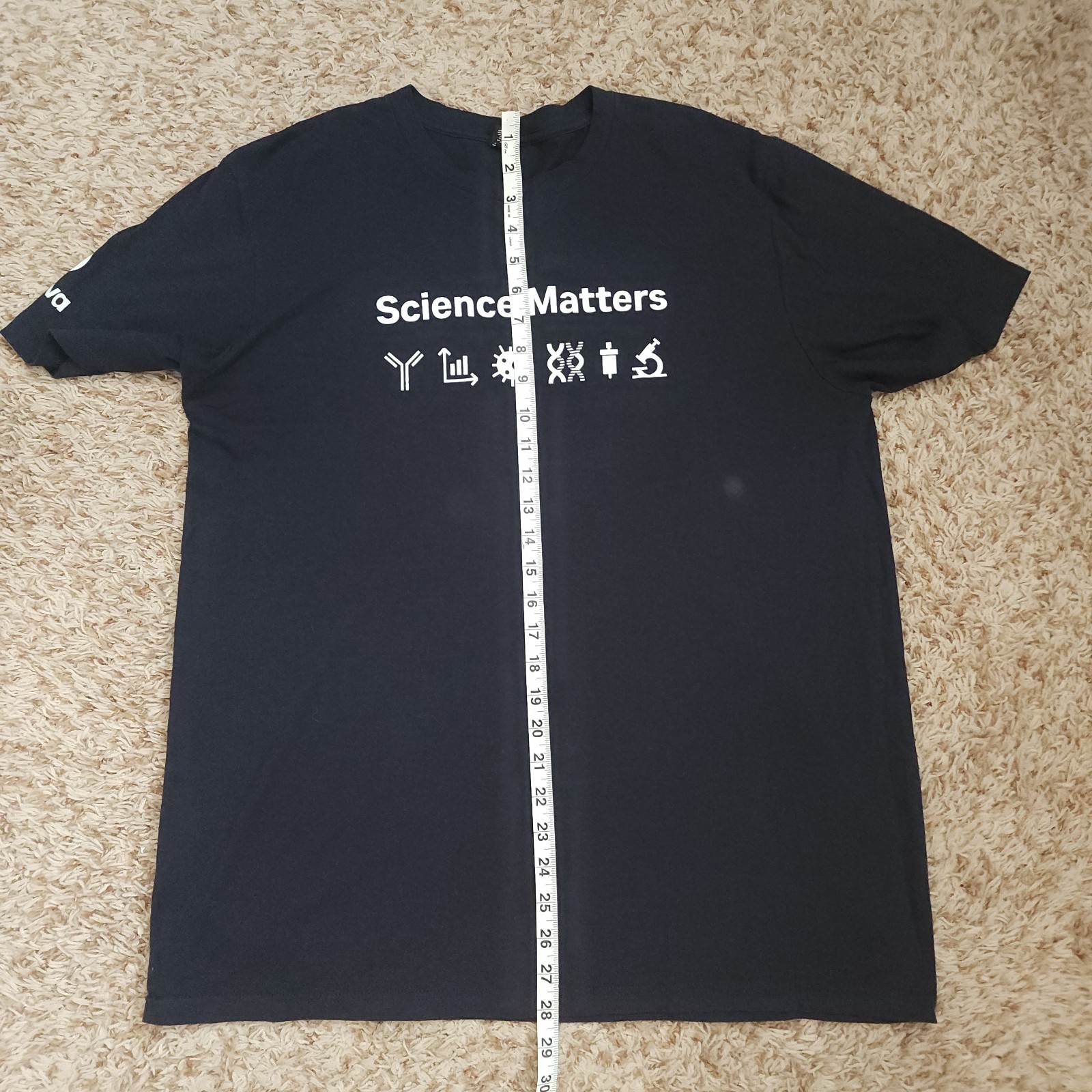"Science Matters" Mens XL Short Sleeve Navy Blue Shirt gallery