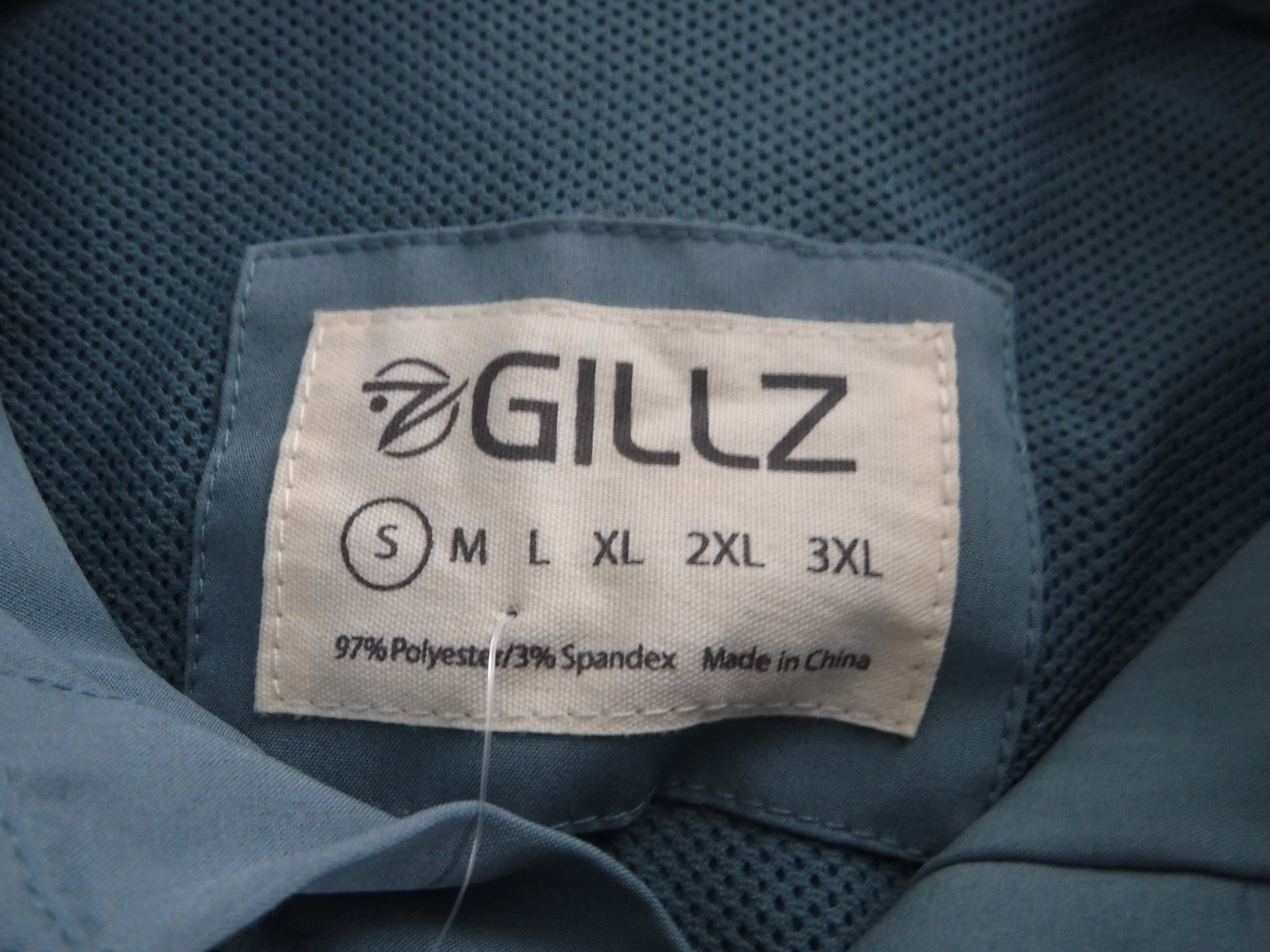 Gillz UPF 30 Deep Sea Fishing Woven Cameo Blue Long Sleeve Shirt Mens Size S NWT gallery