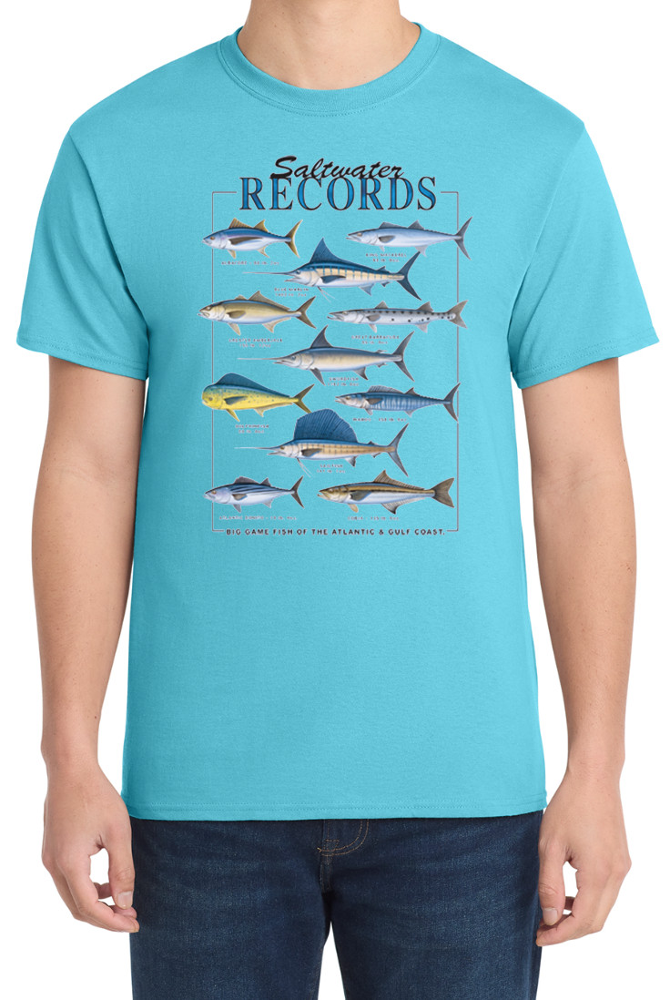 Saltwater Fishes Record Fishing Graphic Design Gift Tee Graphic Design gallery